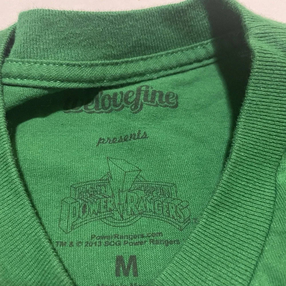 Power‎ Rangers Green Ranger Mens T-Shirt Size Medium Mighty Morphin Tommy Oliver
